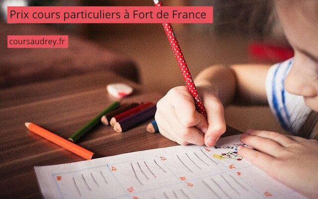 prix cours particuliers Fort de France
